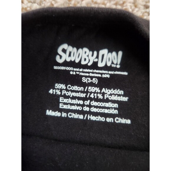 SCOOBY-DOO Shirt Womens Small Black Mystery Machine Embroidered T-Shirt - Picture 4 of 6